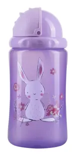 Курносики Поильник-непроливайка с трубочкой, 12+ мес, 400 мл, 1 шт, зайка, арт. 17126 фото 2