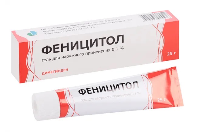 Феницитол, 0.1%, гель для наружного применения, 25 г, 1 шт. фото
