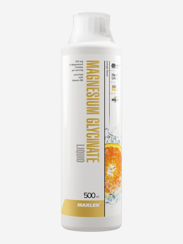Maxler Магний глицинат, жидкость для приема внутрь, 500 мл, 1 шт, апельсин фото