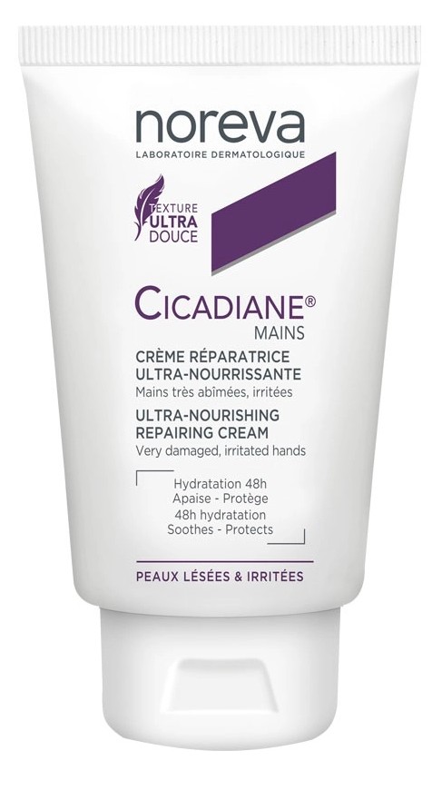 Noreva Cicadiane крем для рук восстанавливающий, крем, 50 мл, 1 шт, Ультрапитательный фото