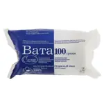 Вата медицинская хирургическая нестерильная, 100 г, 1 шт. фото 