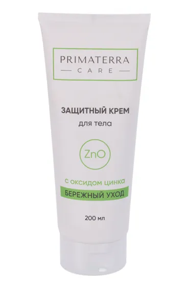 Primaterra Care Крем для тела защитный, крем, 200 мл, 1 шт, с оксидом цинка фото