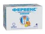 Фервекс, порошок для приготовления раствора для приема внутрь, 4.95 г, 4 шт, лимон, без сахара фото 