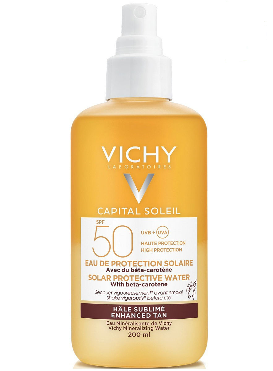 Vichy Capital Ideal Soleil Cолнцезащитный двухфазный спрей SPF30, 200 мл, 1 шт, активатор загара фото