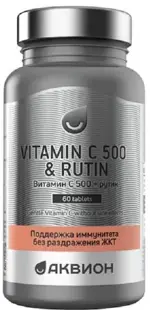 Аквион витамин C 500 с рутином, таблетки, 60 шт. фото