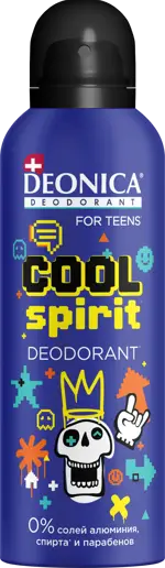 Deonica for teens дезодорант-спрей  Cool Spirit, спрей, 125 мл, 1 шт. фото