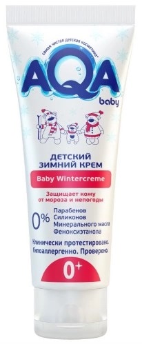 AQA baby крем детский зимний, крем детский, 75 мл, 1 шт. фото