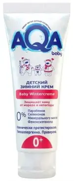 AQA baby крем детский зимний, крем детский, 75 мл, 1 шт. фото 