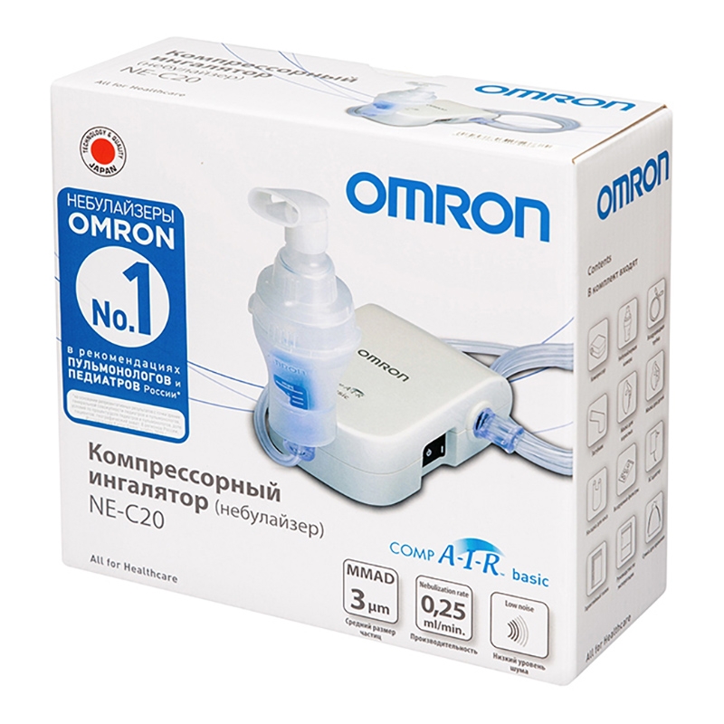 Ингалятор компрессорный Omron CompAir NE-C20, 1 шт, арт. NE-C802-RU фото