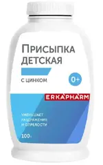 Эркафарм Присыпка детская, 100 г, 1 шт, с цинком фото