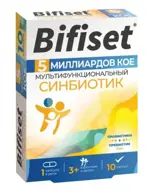 Бифисет Синбиотик 5 млрд КОЕ, капсулы, 10 шт. фото