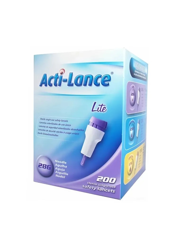 Acti-lance light ланцеты-скарификаторы, ланцеты, 200 шт, 28G фото