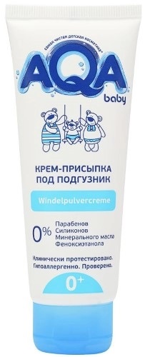 AQA baby Крем-присыпка под подгузник, крем-присыпка, 75 мл, 1 шт. фото