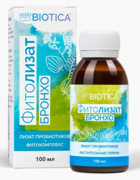 VedaBiotica Фитолизат бронхо, жидкость для внутреннего применения, 100 мл, 1 шт. фото