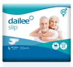 Dailee Slip Extra Plus Подгузники для взрослых, Large L (3), 30 шт, средняя степень недержания фото