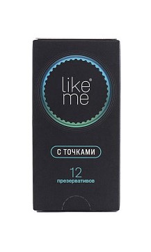 Like me Презервативы с точками, презервативы, 12 шт. фото