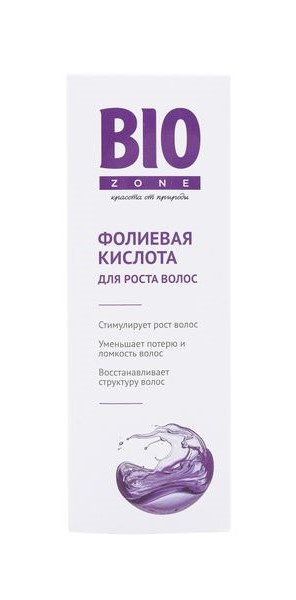 BioZone Фолиевая кислота для увлажнения и укрепления волос, раствор для местного применения, 150 мл, 1 шт. фото