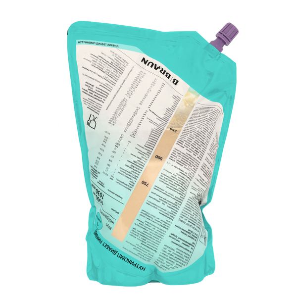 Нутрикомп Диабет ликвид, смесь для энтерального питания, 1 л, 1 шт, нейтральный фото