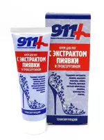 911 Крем для ног с экстрактом пиявки и троксерутином, крем, 85 мл, 1 шт. фото