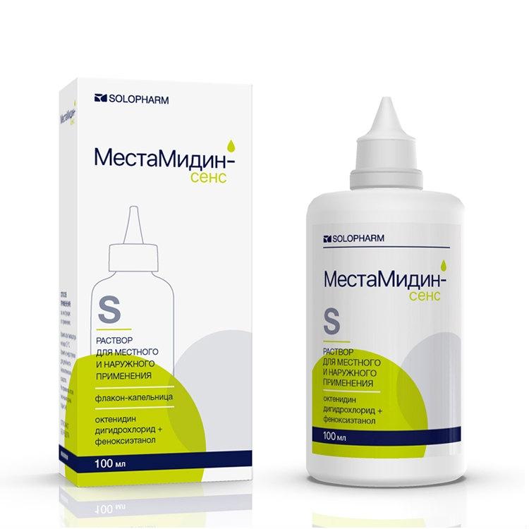 МестаМидин-сенс Home, раствор для местного и наружного применения, 100 мл, 1 шт, флакон-капельница фото