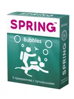 Spring Bubbles презервативы с пупырышками, набор презервативов, 3 шт. фото