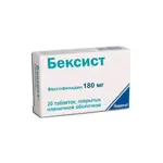 Бексист, 180 мг, таблетки, покрытые пленочной оболочкой, 20 шт. фото 