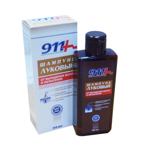 911 Ваша служба спасения Шампунь Луковый, шампунь, 150 мл, 1 шт. фото