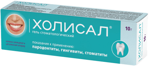 Холисал, гель стоматологический, 10 г, 1 шт. фото