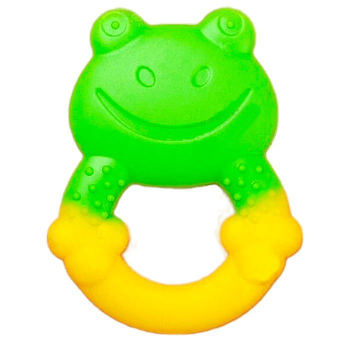 Бусинка прорезыватель силиконовый Улитка/Лягушка, 1 шт, в ассортименте, арт. 1866 фото