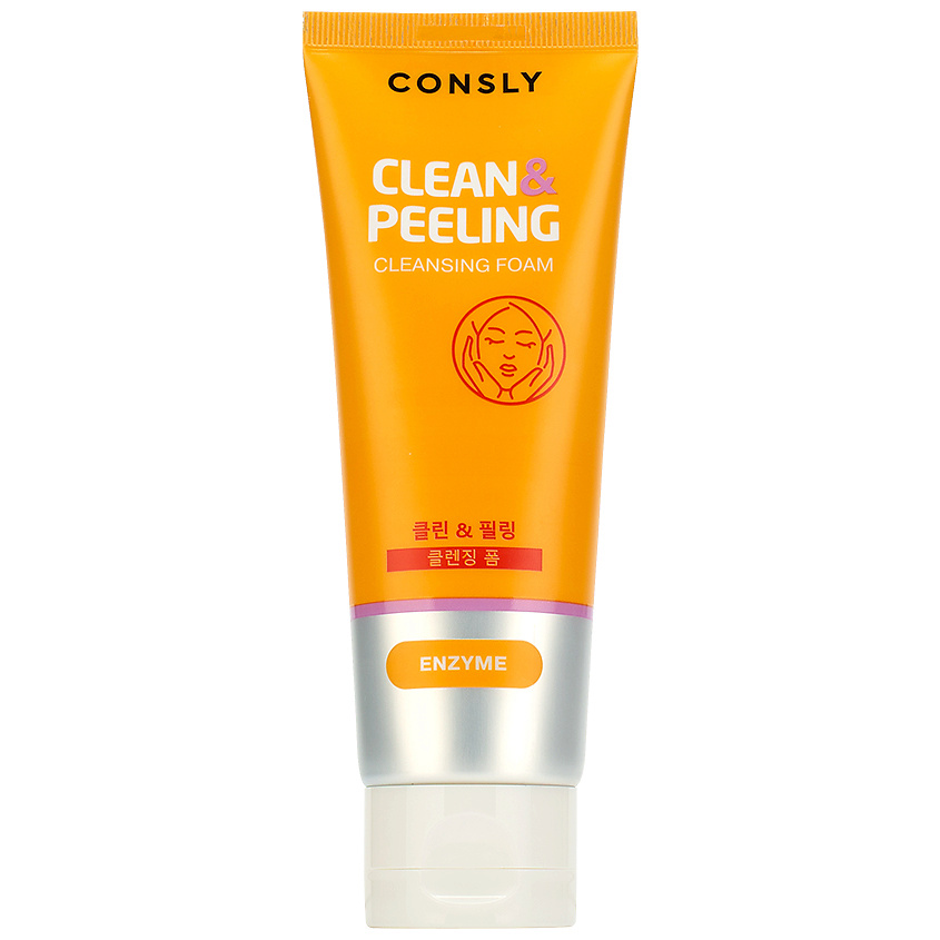 Consly Пенка для умывания энзимная обновляющая с папаином, пенка для лица, 120 мл, 1 шт. фото