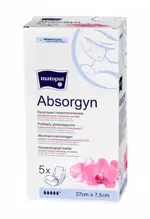 Matopat Absorgyn Прокладки гинекологические стерильные, 27 см х 7.5 см, прокладки гинекологические, 5 шт. фото