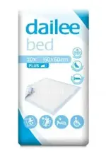 Dailee Bed Plus Пеленки впитывающие, 60 см x 60 см, 10 шт. фото 