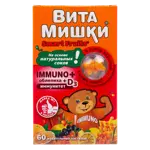 ВитаМишки Immuno + облепиха, пастилки жевательные, 60 шт, ассорти фото 