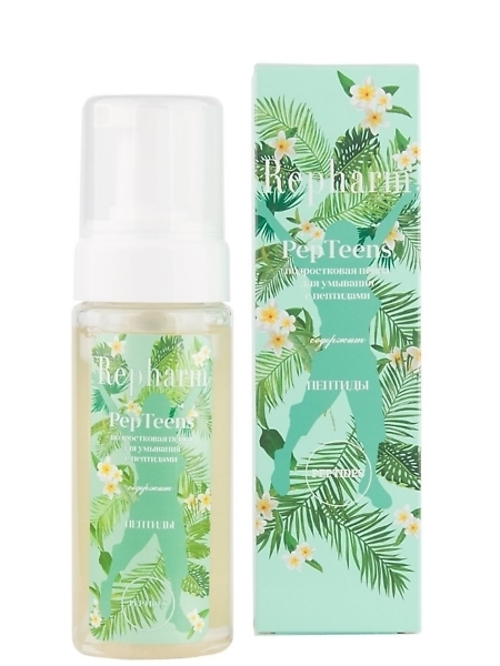 Repharm PepTeens Пенка для умывания с пептидами, пенка, 150 мл, 1 шт, подростковая фото