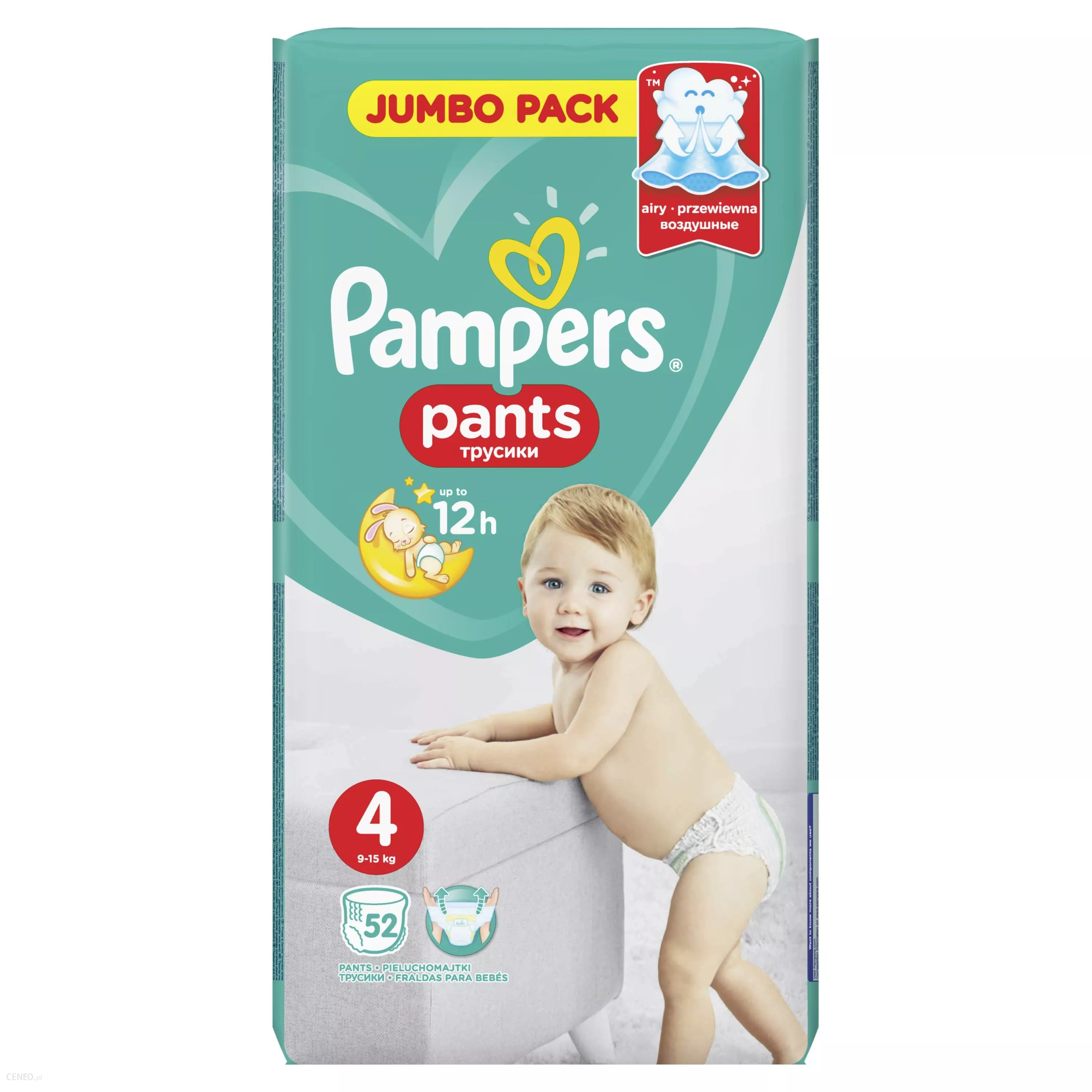 Pampers Pants Подгузники-трусики детские, р. 4, 52 шт, 9-15 кг фото