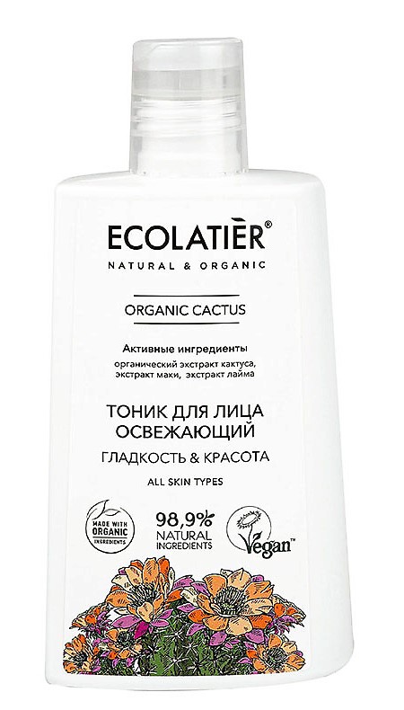 Ecolatier Organic Cactus тоник для лица, тоник, 250 мл, 1 шт. фото