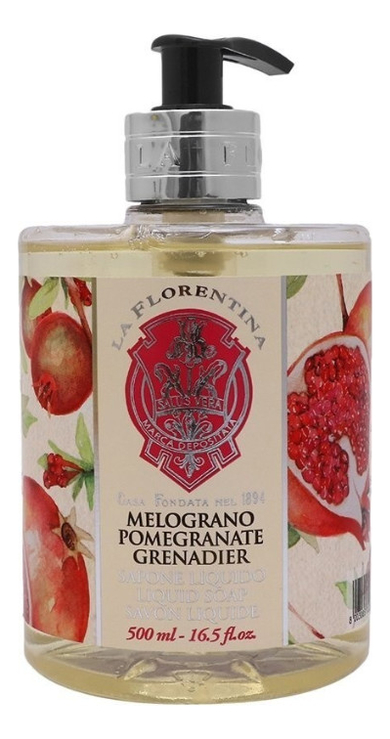 La Florentina Мыло туалетное, мыло жидкое, 500 мл, 1 шт, гранат фото