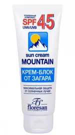 Floresan Крем-блок от загара SPF 45, крем, 125 мл, 1 шт. фото