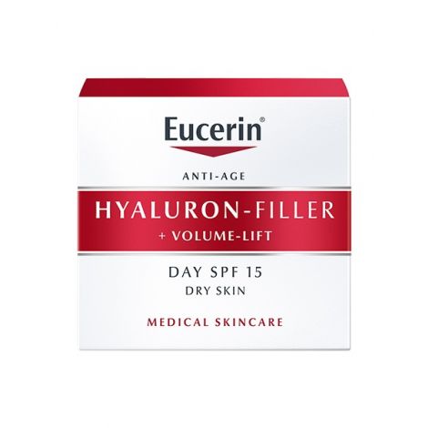 Eucerin Hyaluron-Filler Volume-lift крем дневной spf 15, крем для лица, 50 мл, 1 шт, для сухой кожи фото