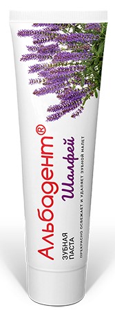 Альбадент Зубная паста Шалфей, паста, 120 г, 1 шт. фото