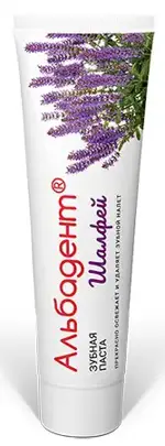 Альбадент Зубная паста Шалфей, паста, 120 г, 1 шт. фото