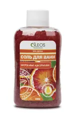 Oleos Морская соль для ванн Цитрусовое настроение, 400 г, соль для ванн, 1 шт, с эфирным маслом красного апельсина фото