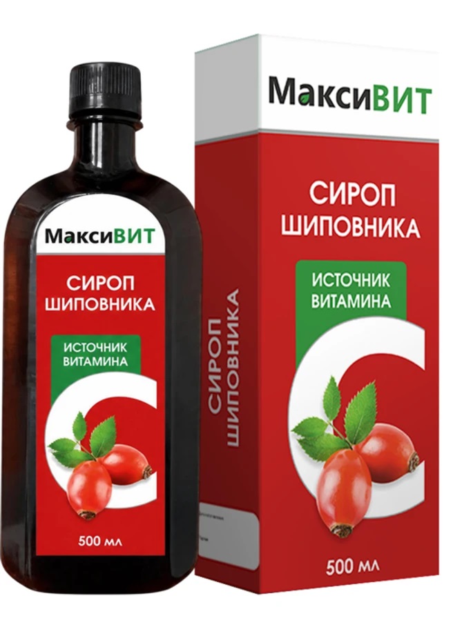 Максивит Сироп шиповника, сироп, 500 мл, 1 шт. фото