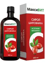 Максивит Сироп шиповника, сироп, 500 мл, 1 шт. фото 