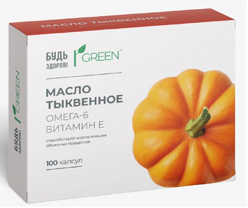 Будь здоров! Грин Масло тыквенное, капсулы, 100 шт. фото