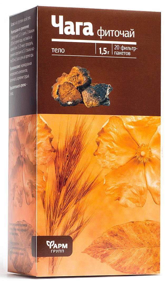Чага, фиточай, 1.5 г, 20 шт. фото