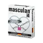 Masculan Ultra Safe Black, презервативы, 3 шт, ультрапрочные фото 