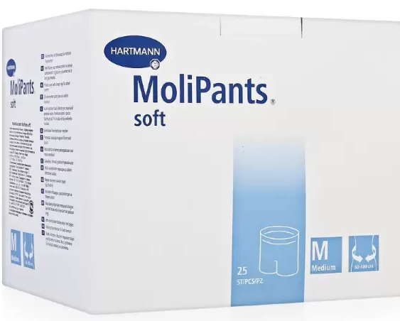 MoliPants Soft штанишки для фиксации прокладок, Medium M (2), 25 шт, для фиксации прокладок Molimed и Moliform фото