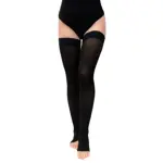 B.Well Med Чулки компрессионные, 2 класс компрессии (22-32 mmHg), р. 2, пара, 1 шт, черного цвета, арт. JW-227, с открытым мыском фото 2