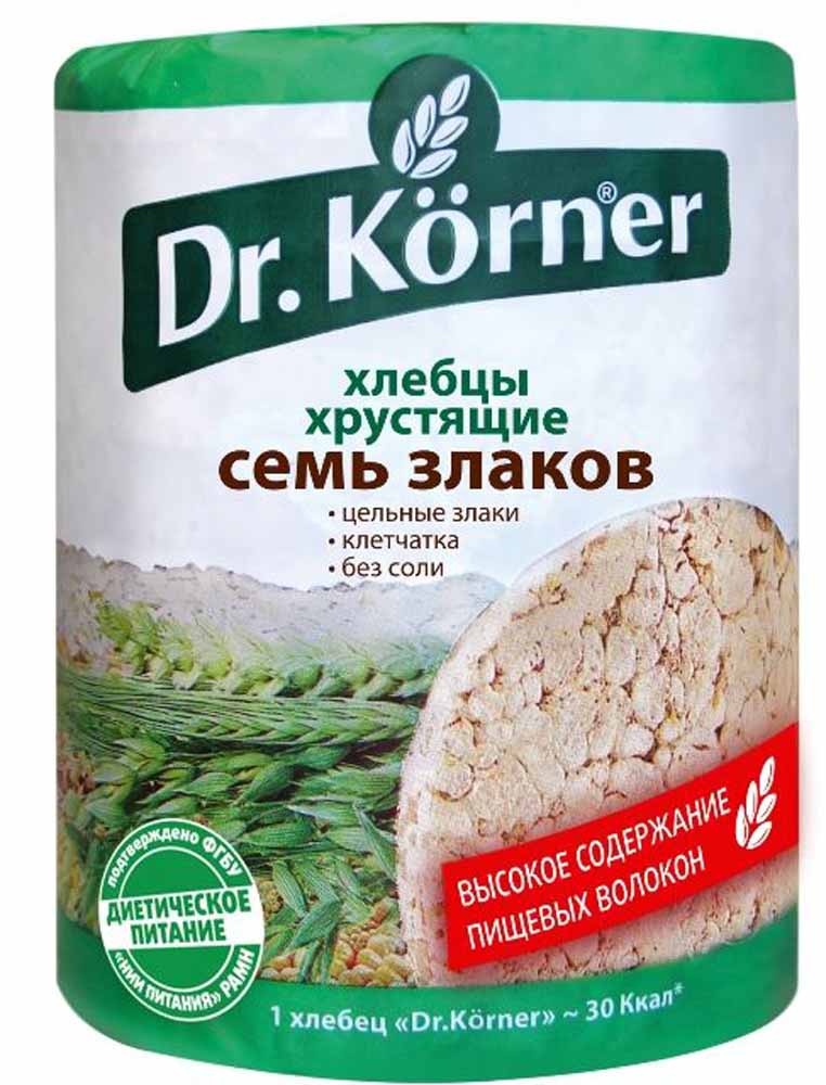 Доктор Кернер Хлебцы 7 злаков, хлебцы, 100 г, 1 шт. фото